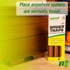 imageRESCUE Spider Traps  Catches Brown Recluse Hobo Spiders Black Widows ampamp Wolf Spiders  3 Pack 9 Traps