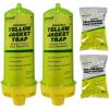 imageRESCUE Reusable Yellowjacket Trap  2 Pack  2 FourWeek Refills2 Pack with 10 week Refills