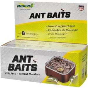 imageRESCUE Ant Baits  Indoor Ant Killer Ant Trap Alternative  6 Bait Stations