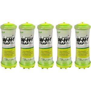 imageRESCUE WHY Trap for Wasps Hornets ampamp Yellowjackets  Hanging Outdoor Trap  5 Traps