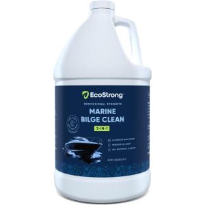 imageEco Strong Bilge Cleaner ampamp Deodorizer  Heavy Duty Formula Digests Odor Causing Sludge Grease Oil Sheen Gasoline  Biodegradable Fish Safe ChemicalFree 128 oz128 Fl Oz Pack of 1