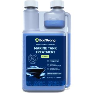 imageEco Strong Marine Holding Tank Treatment  Powerful Enzymatic Black Water Digesting Liquid  Eliminates Tank Odor and Breaks Down Waste 33 oz17 Fl Oz Pack of 1