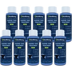 imageEco Strong Marine Holding Tank Treatment  Powerful Enzymatic Black Water Digesting Liquid  Eliminates Tank Odor and Breaks Down Waste 33 oz20 Fl Oz Pack of 1