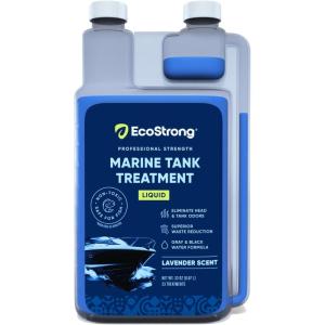 imageEco Strong Marine Holding Tank Treatment  Powerful Enzymatic Black Water Digesting Liquid  Eliminates Tank Odor and Breaks Down Waste 33 oz33 oz