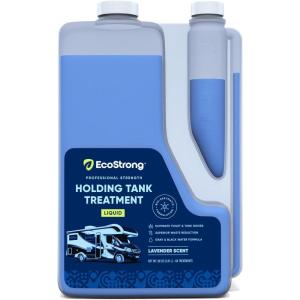 imageEco Strong RV Toilet Treatment  RV Black Tank Treatment  RV Holding Tank Digestor Odor Eliminator and Cleaner  Perfect for Campers RVs Boats 17 Treatments LavenderLavender Scented 64 oz