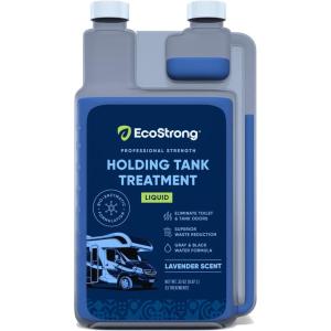 imageEco Strong RV Toilet Treatment  RV Black Tank Treatment  RV Holding Tank Digestor Odor Eliminator and Cleaner  Perfect for Campers RVs Boats 17 Treatments LavenderLavender Scented  33 oz