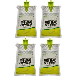 imageRESCUE Big Bag Fly Trap  Disposable Outdoor Use  4 Traps