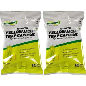 imageRESCUE Yellowjacket Attractant Cartridge 10 Week Supply  for RESCUE Reusable Yellowjacket Traps  2 Pack