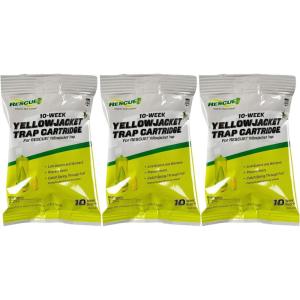 imageRESCUE Yellowjacket Attractant Cartridge 10 Week Supply  for RESCUE Reusable Yellowjacket Traps  3 Pack