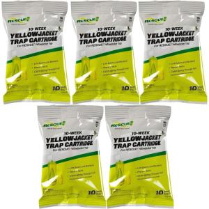 imageRESCUE Yellowjacket Attractant Cartridge 10 Week Supply  for RESCUE Reusable Yellowjacket Traps  5 Pack