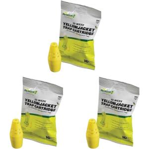 imageRESCUE Yellowjacket Attractant Reusable Yellowjacket Traps  4 Week SupplyRefill Pack of 3