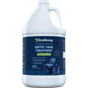 imageSeptic Tank Treatment 1 Gallon Professional Grade Liquid  Live Bacteria ampamp Enzyme Formula  Erase Septic Odor ampamp Prevent Septic Backups