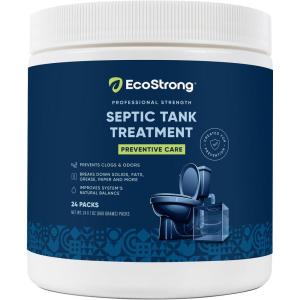 imageSeptic Tank Treatment Packets  Enzyme Rapid Action Breaks Down Grease Paper Organic Solids  Controls Drain ampamp Septic Odors  Eco Safe Sewage Backup Prevention Pack of 61 Ounce Pack of 24