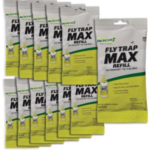 image:imageRESCUE Fly Trap Max Refill  Large Reusable Outdoor Fly Trap Refill Only  12 Pack12 Pack