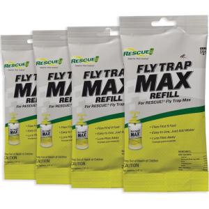 image:imageRESCUE Fly Trap Max Refill  Large Reusable Outdoor Fly Trap Refill Only  12 Pack4 Pack
