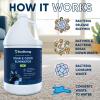 image:imageEco Strong Cat Stain And Odor Remover Enzyme Urine Odor Neutralizer  Stain Remover for Carpet Litter Boxes Bedding and Laundry Citrus Scent Gallon Value Size128 Fl Oz Pack of 1